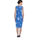 Winter Time And Snow Chaos Sleeveless Velvet Midi Dress View2