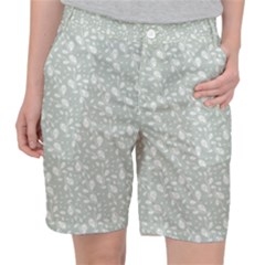 Abstract Flowers And Circle Pocket Shorts by DinzDas