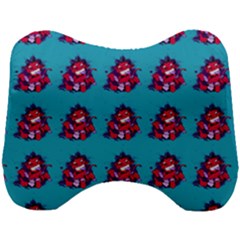Little Devil Baby - Cute And Evil Baby Demon Head Support Cushion by DinzDas