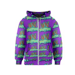 Jaw Dropping Comic Big Bang Poof Kids  Zipper Hoodie by DinzDas