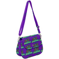 Jaw Dropping Comic Big Bang Poof Saddle Handbag by DinzDas