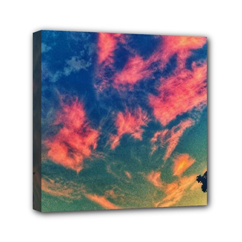  Brushstroke Skies Mini Canvas 6  X 6  (stretched) by okhismakingart