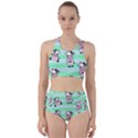 Cow Pattern Racer Back Bikini Set View1