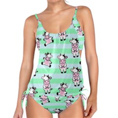 Cow Pattern Tankini Set by designsbymallika