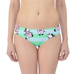 Cow Pattern Hipster Bikini Bottoms by designsbymallika