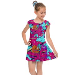Dinos Kids  Cap Sleeve Dress by Sobalvarro