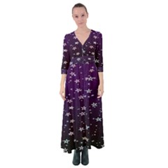 Stars Button Up Maxi Dress by Sparkle