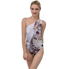 Laughing Kitten To One Side Swimsuit by Sparkle