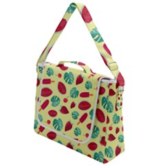 Watermelons, Fruits And Ice Cream, Pastel Colors, At Yellow Box Up Messenger Bag by Casemiro