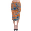 Vivid Grunge Abstract Print Midi Pencil Skirt View1