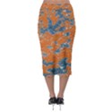 Vivid Grunge Abstract Print Midi Pencil Skirt View2
