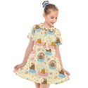 I Am Sleepy Kids  Short Sleeve Shirt Dress View1