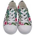 Tropical Zig Zag Pattern Kids  Low Top Canvas Sneakers View1