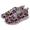 60s Girl Pink Floral Daisy Athletic Shoes View2