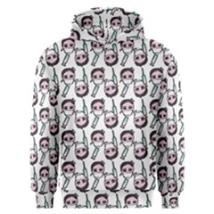 Doctor Pattern White Men s Overhead Hoodie by snowwhitegirl