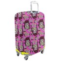 Braids Doll Daisies Pink Luggage Cover (Medium) View2