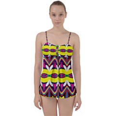 Colorful Shapes                                                  Babydoll Tankini Set by LalyLauraFLM