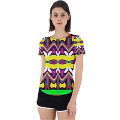 Colorful Shapes                                                   Back Cut Out Sport Tee by LalyLauraFLM