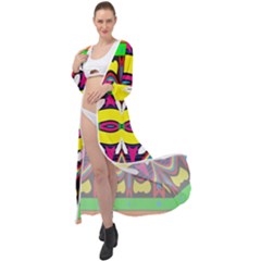 Colorful Shapes                                                      Maxi Chiffon Beach Wrap by LalyLauraFLM