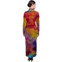 Colorful watercolors texture                                                      Turtleneck Maxi Dress View2