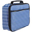 Classic marine stripes pattern, retro stylised striped theme Full Print Lunch Bag View3