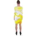 Golden Yellow Rose Asymmetric Cut-Out Shift Dress View2