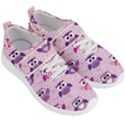 Seamless Cute Colourfull Owl Kids Pattern Men s Velcro Strap Shoes View3