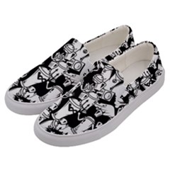 Graffiti Spray Can Characters Seamless Pattern Men s Canvas Slip Ons by Amaryn4rt