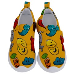 Graffiti Characters Seamless Ornament Kids  Velcro No Lace Shoes by Amaryn4rt