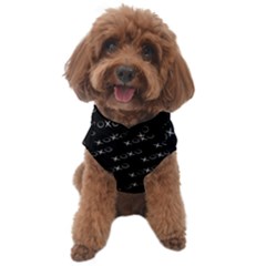 Xoxo Black And White Pattern, Kisses And Love Geometric Theme Dog Fleece by Casemiro