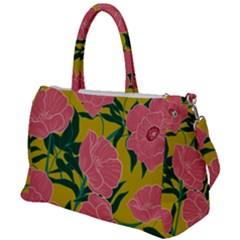 Pink Flower Seamless Pattern Duffel Travel Bag by Amaryn4rt