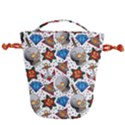 Full Color Flash Tattoo Patterns Drawstring Bucket Bag View1