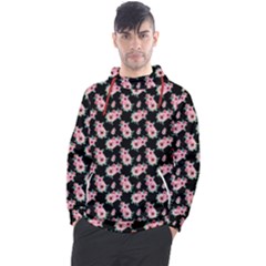 Floral Print Men s Pullover Hoodie by Saptagram