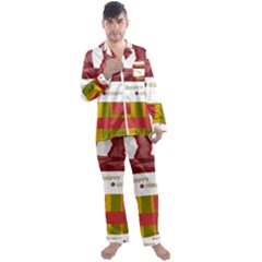 Serippy Men s Long Sleeve Satin Pyjamas Set by SERIPPY