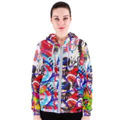 Crazy Grafitti Women s Zipper Hoodie by essentialimage