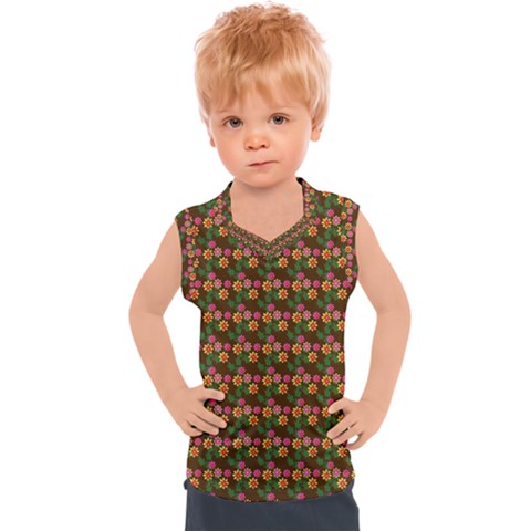 Floral Kids  Sport Tank Top by Sparkle