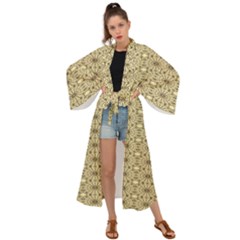 Digital Flowers Maxi Kimono by Sparkle