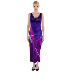 Fractal Flash Fitted Maxi Dress by Sparkle