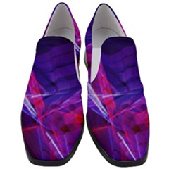 Fractal Flash Women Slip On Heel Loafers by Sparkle