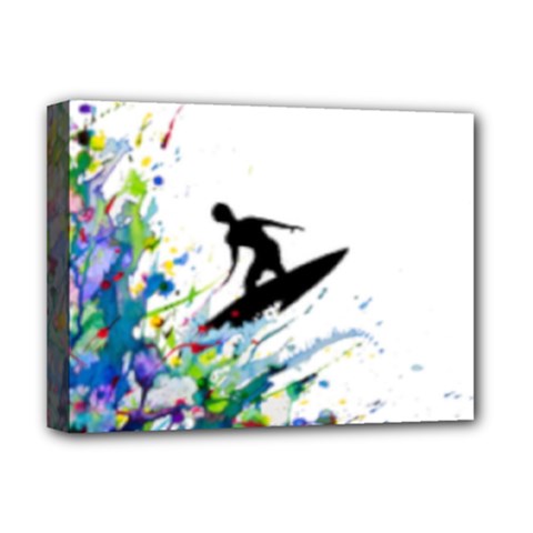 Nature Surfing Deluxe Canvas 16  X 12  (stretched)  by Sparkle