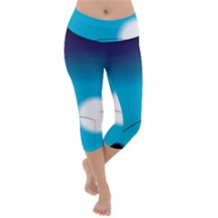 Fishing Lightweight Velour Capri Yoga Leggings by Sparkle