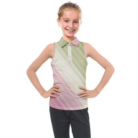 Pink Green Kids  Sleeveless Polo Tee by Sparkle