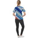 Blue White Women s Sport Raglan Tee View2