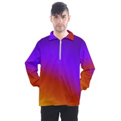 Violet Orange Men s Half Zip Pullover by Sparkle