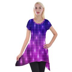 Shiny Stars Short Sleeve Side Drop Tunic by Sparkle