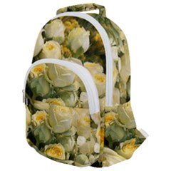 Yellow Roses Rounded Multi Pocket Backpack by Sparkle