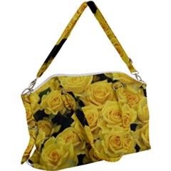 Yellow Roses Canvas Crossbody Bag by Sparkle