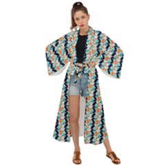 Geometry Colors Maxi Kimono by Sparkle