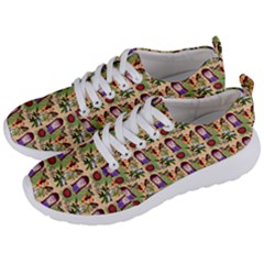 Purple Glasses Girl Pattern Peach Men s Lightweight Sports Shoes by snowwhitegirl