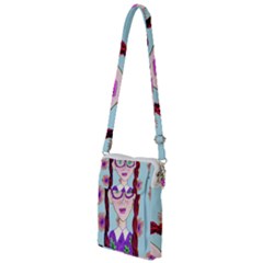 Purple Glasses Girl Wall Multi Function Travel Bag by snowwhitegirl